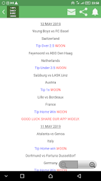 Image 0 for 100% DAILY SURE ODDS