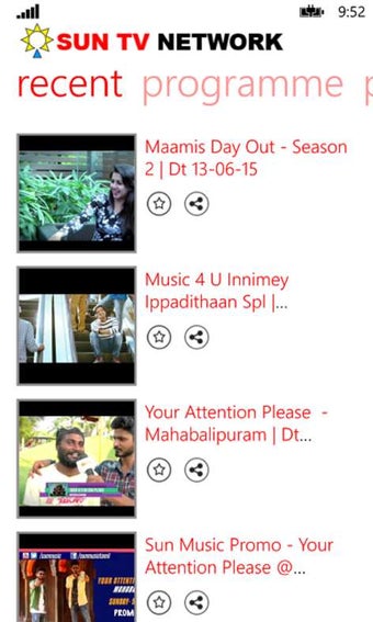 Image 0 for Sun TV Network for Window…