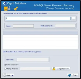 Image 0 for Cigati SQL Password Recov…