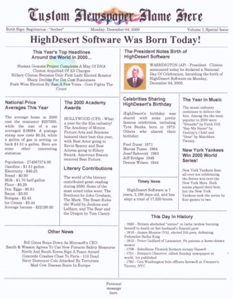 Imagen 0 para Your Birthday News