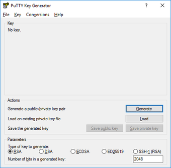 Image 0 for PuTTYgen