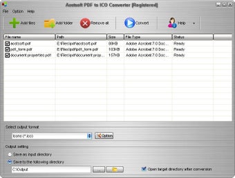 Image 0 for Aostsoft PDF to ICO Conve…
