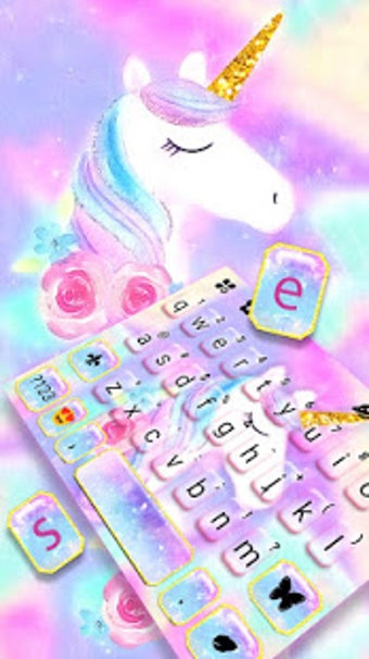 Imagen 2 para Pastel Unicorn Dream Keyb…
