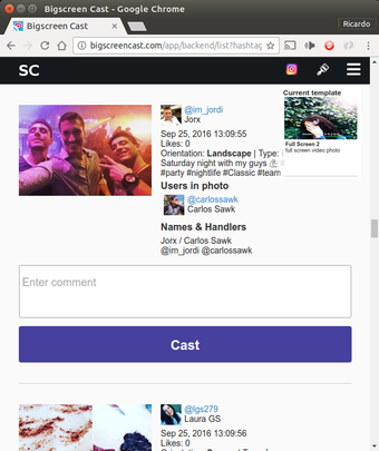 Imagen 0 para Bigscreen Instagram Chrom…