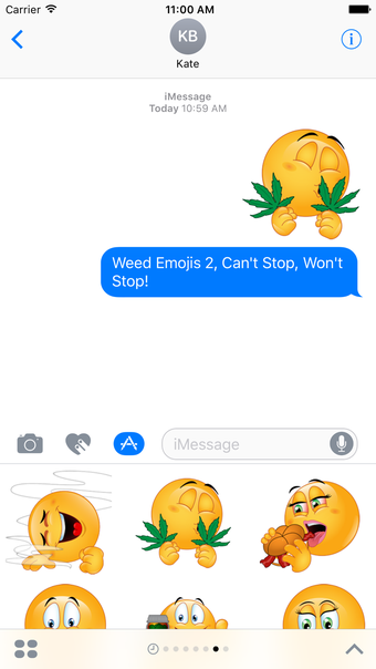 Image 2 for Weed Emojis 2 - Still Smo…