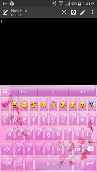 Image 0 for Glass Pink Flow Emoji Key…