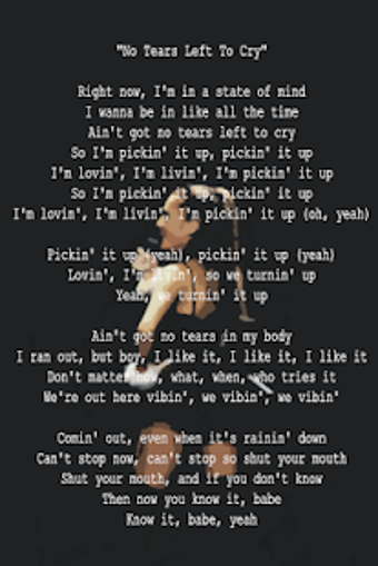 Image 0 for No Tears Left To Cry Aria…