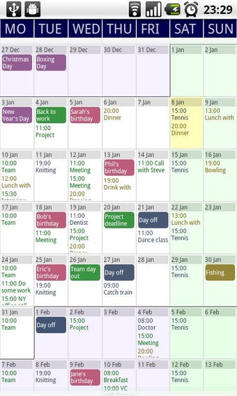 Image 4 for Touch Calendar Free