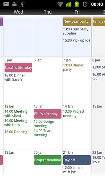 Image 2 for Touch Calendar Free