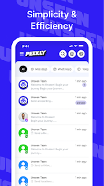 Image 0 for Peekly: Unseen Chat  Trac…