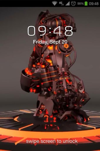 Imagen 4 para Robot 3D Live Wallpaper