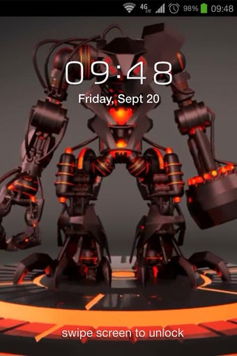 Imagen 2 para Robot 3D Live Wallpaper