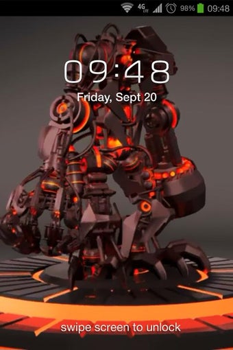 Imagen 4 para Robot 3D Live Wallpaper