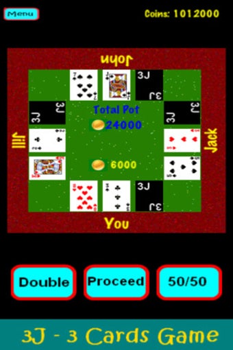 Image 0 for 3J - 3 Card Game