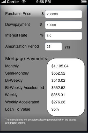 Image 0 for Canadian Mortgage Payment…