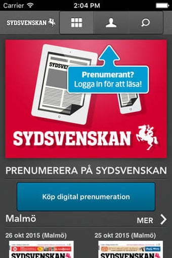 Image 0 for Sydsvenskan E-tidning