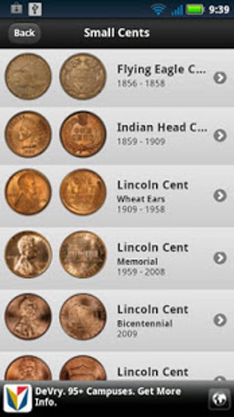 Image 0 for U.S. Coin List