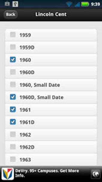 Image 0 for U.S. Coin List