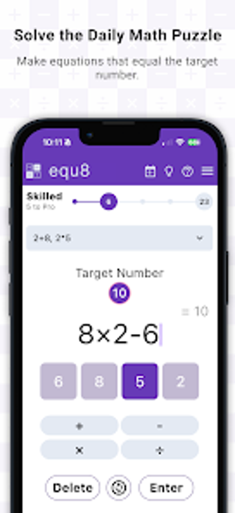 Imagen 0 para Equ8: Daily Math Puzzle