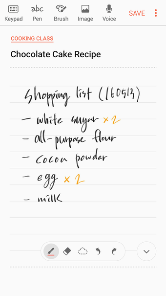 Image 1 for Samsung Notes