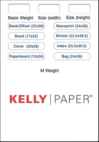 Image 0 for Kelly Paper Basis Weight …