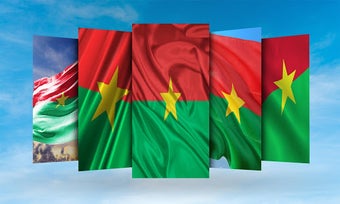 Image 0 for Burkina Faso Flag Wallpap…