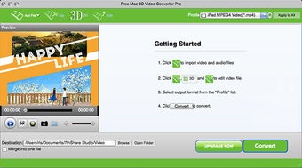 Image 1 for Free Mac 3D Video Convert…