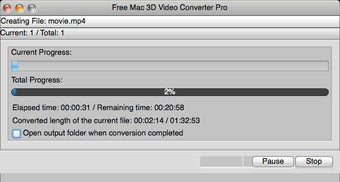 Image 2 for Free Mac 3D Video Convert…
