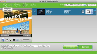 Image 0 for Free Mac 3D Video Convert…