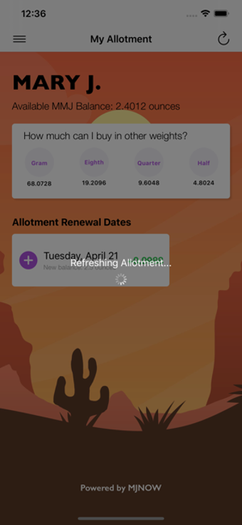 Image 1 for My Arizona MMJ Allotment
