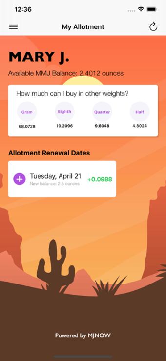 Image 0 for My Arizona MMJ Allotment