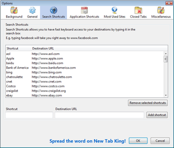 Image 0 for New Tab King for Chrome