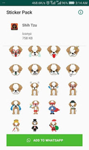 Image 0 for Shih Tzu Emoji for WhatsA…