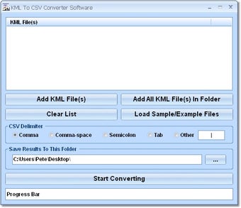 Image 0 for KML To CSV Converter Soft…
