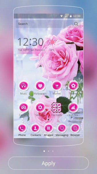 Imagen 1 para Pink Rose Love Theme