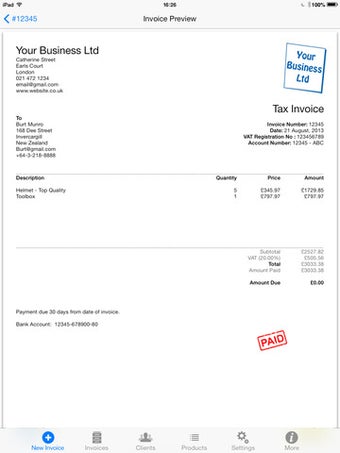 Imagen 0 para Easy Mobile Invoice App F…