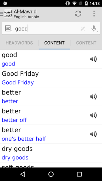 Imagen 1 para Arabic<->English dictiona…