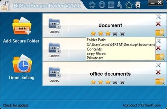 Image 0 for BitSec Secure Folder (Fre…