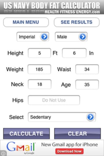 Image 0 for Body Fat Calculator - US …
