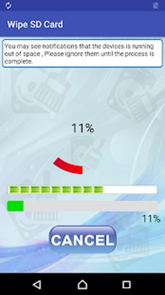 Imagen 1 para Wipe Mobile Phone Storage…