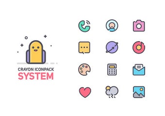 Image 1 for Crayon Icon Pack