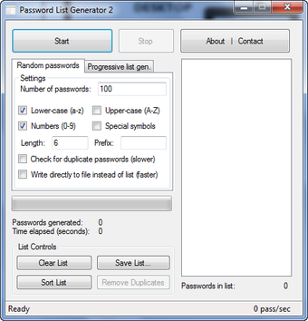 Image 0 for Password List Generator