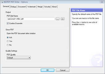 bioPDF PDF Writer for Windows - Free download and software reviews ...