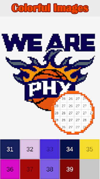 Image 2 for BasketBall Logo Color by …