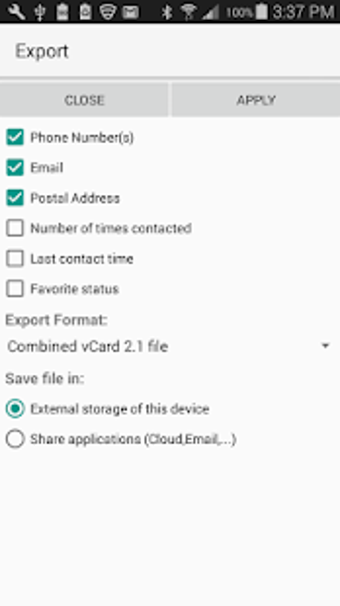 Imagen 2 para vCard Export Import(Lite)