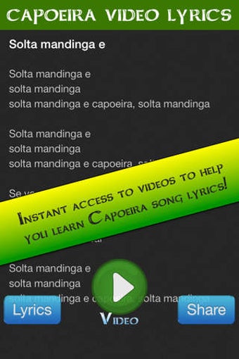 Image 0 for Capoeira Video Lyrics