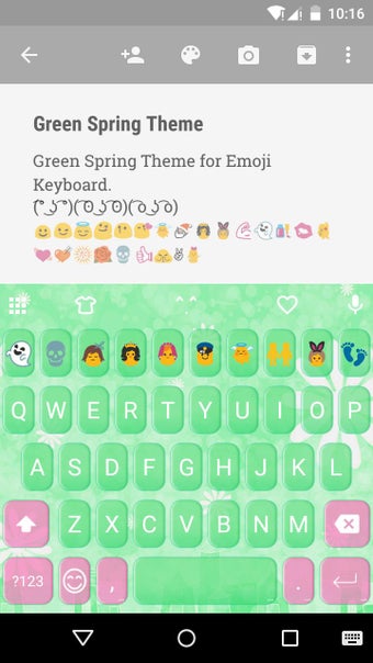 Image 0 for Green Spring Emoji Keyboa…