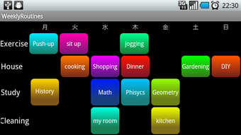 Imagen 0 para WeeklyRoutines