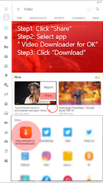 Image 1 for Video downloader for ok.r…