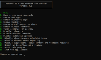 Image 0 for Windows 10 Bloat Remover …